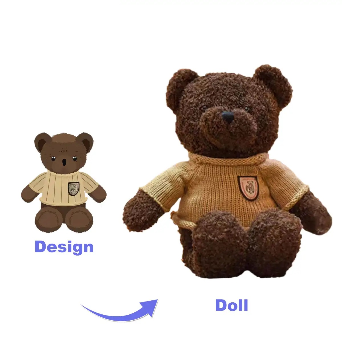 Custom Logo Handmade Teddy Bear